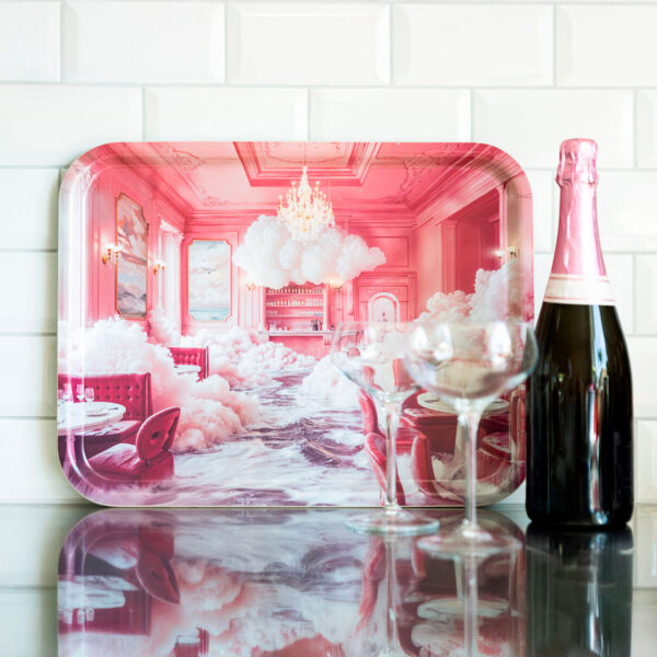 Pink Champagne Tray